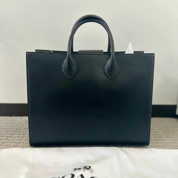 COACH Ace Tote 35 – Brass/Black | Brand New w/ Dust Bag - Picture 2 of 6